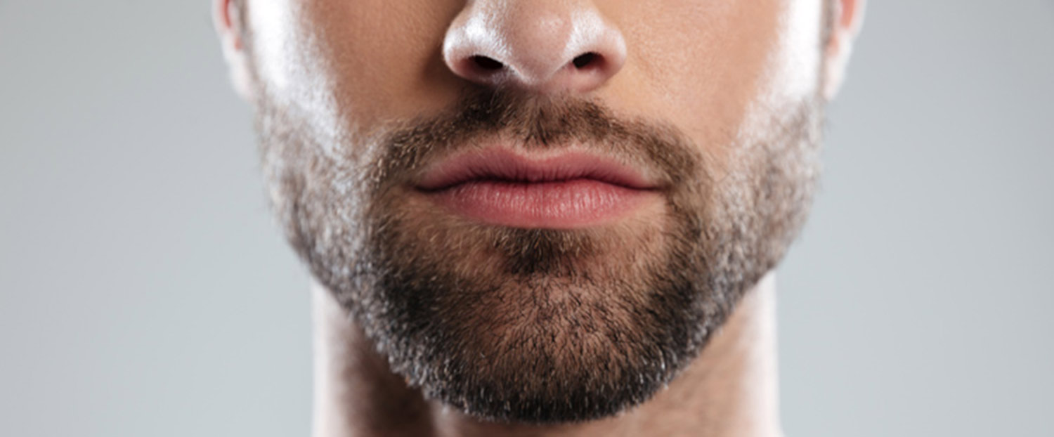 face-with-beard Bild zeigt Mann mit Bart